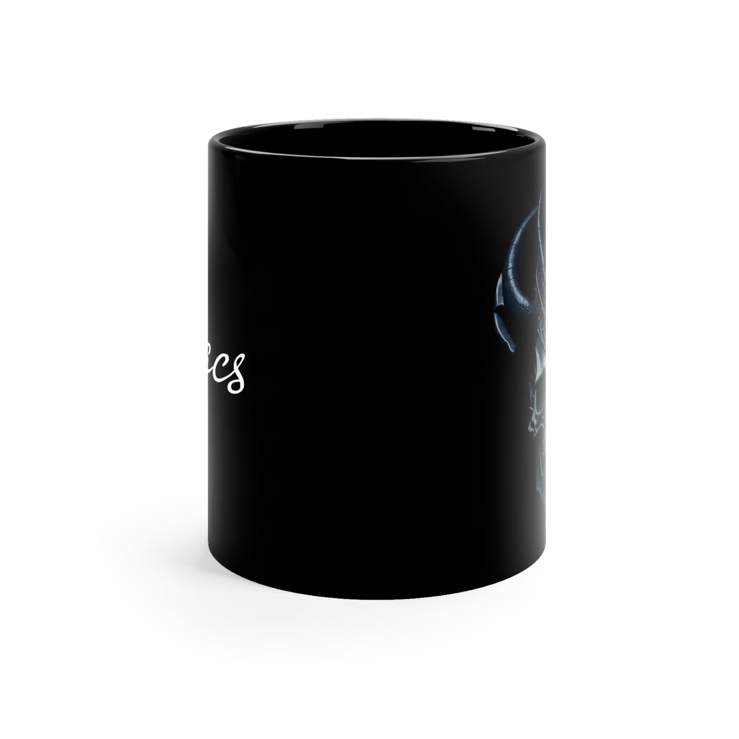 11oz Black Mug - Skull