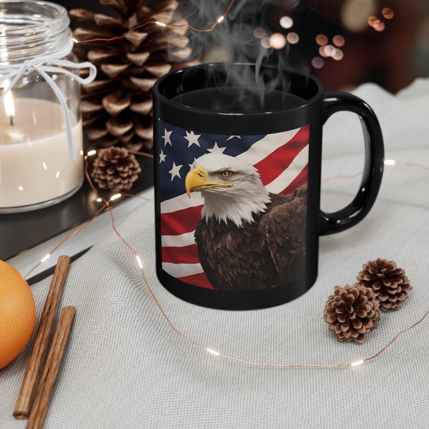 11oz Black Mug - Patriot