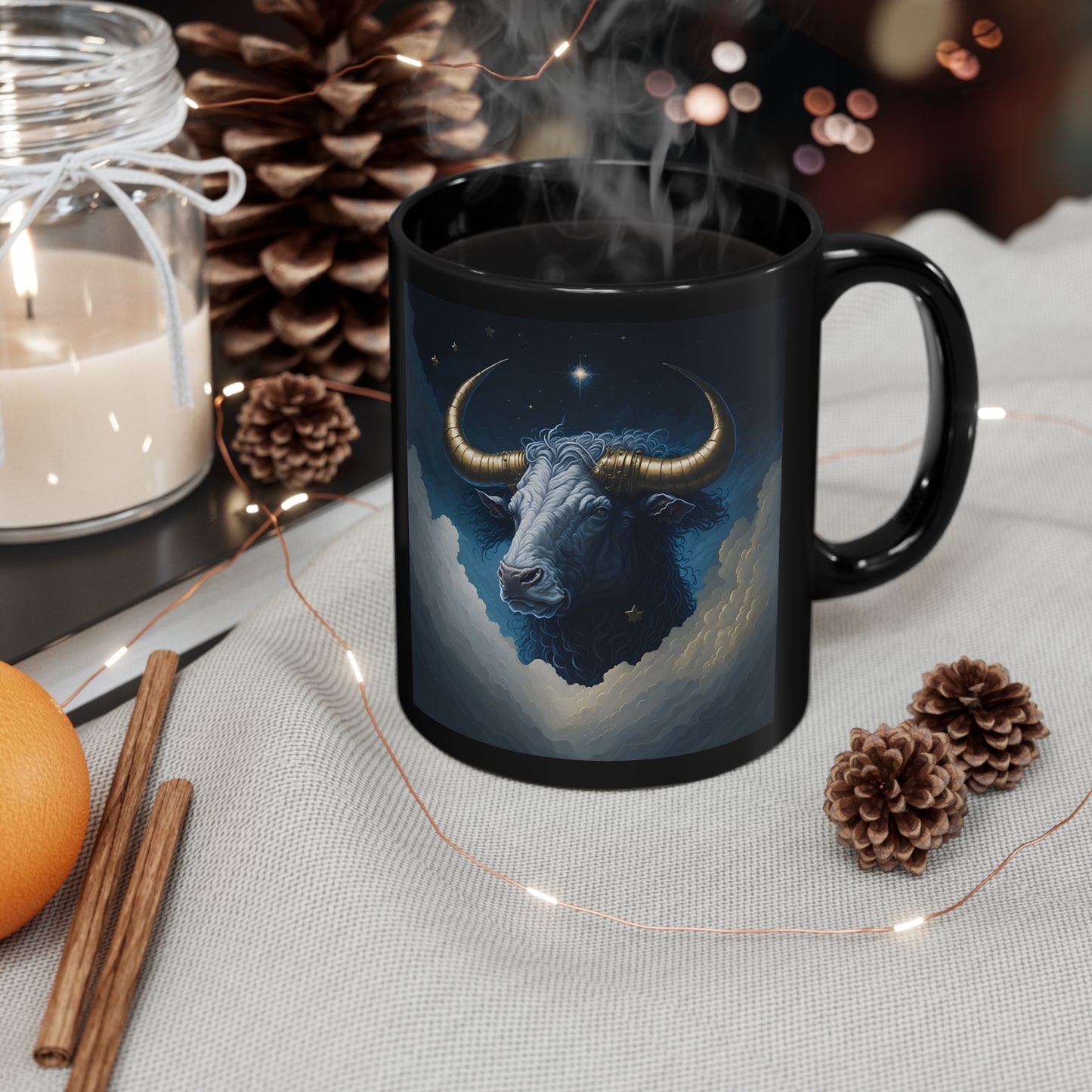 11oz Black Mug - Taurus